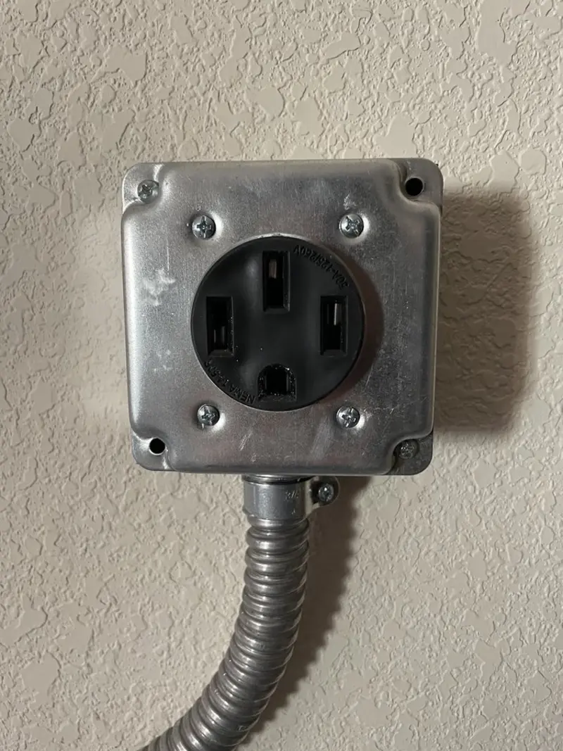 NEMA 14-50 outlet installed for Smart Home Electrical in Pittsburg